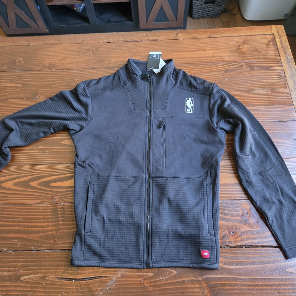 NBA Black Performance Jacket with Zip